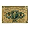 Image 1 : U.S. Fractional Currency, 1862 1st Issue Proof Banknote.