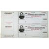 Image 1 : Assistant Treasurer of the U.S., U.S. Navy Paymasters Check, 1870s Uncut Check Pair by BEP.