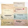 Image 1 : Tell City, Indiana Assortment of Issued Bank Checks, ca.1880-1910s with a Few Other Locations