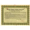 Image 1 : Madison Square Garden Corp., 1925 Specimen Stock Certificate