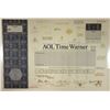 Image 1 : AOL Time Warner Inc., 2001 Odd Shrs Specimen Stock Certificate, XF ABNC -White