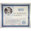 Image 1 : S.C. Johnson & Son, Inc., 1968 Specimen Stock Certificate