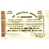 Image 1 : Le Nouveau Monde - For Working Gold Mines in California, 1850 Gold Rush Era Stock Certificate