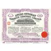Image 1 : Anglo-Ottoman Tobacco Company, Ltd. 1913 I/U Share Certificate.