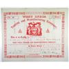 Image 1 : West India Trading and Manufacturing Co., 1886 I/U Stock Certificate.