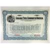 Image 1 : Crucible Steel Co. of America, 1920s Specimen Stock Certificate
