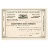 Image 1 : Allentown Iron Co., 1874 I/U Stock Certificate
