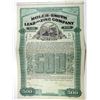 Image 1 : Territory of AZ. Moler-Smith Lead & Zinc Co., 1909 $500 I/U 6% Coupon Bond, VF