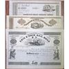 Image 1 : Insurance and Railroad Stock Certificate Trio, ca.1830-40s, by Early Security Printers