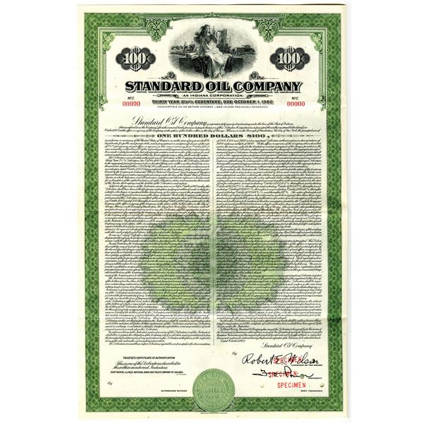 Standard Oil Co. 1952 Specimen Bond