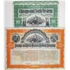 Image 1 : Chicago and North-Western Railway Co. 1897  Specimen Bond Pair