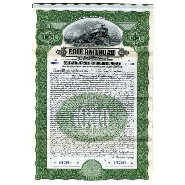 Erie Railroad Co., 1905 Specimen Bond