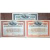 Image 1 : Atlantic Coast Line Railroad Co., 1902 "Louisville & Nashville" Unlisted Specimen Bond Trio.