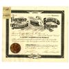 Image 1 : Fairmont and Clarksburg Electric Railroad Co., 1901 I/U Stock Certificate.