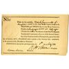 Image 1 : Milford and Owego Turnpike Road Co. 1840s Issued Stock Certificate
