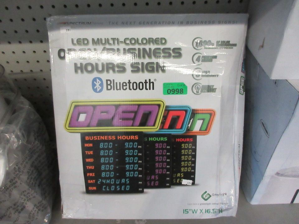LED Multicolour Business Hours Sign