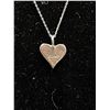 Image 2 : 925 Sterling Silver XOXO Heart Pendant and Chain