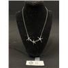 Image 1 : 925 Sterling Silver Starfish Necklace, 18 Inches