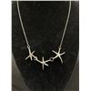 Image 2 : 925 Sterling Silver Starfish Necklace, 18 Inches