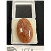 Image 3 : Huge Natural Sunstone 25.35 ct 28.05 x 17.73 x 6.93 mm. Oval Cabochon- Kangayam, India Untreated