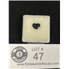 Image 1 : Dark Blue Sapphire 1.47 ct. Heart Cut- Opaque- Excellent Luster Madagascar- Untreated