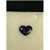 Image 2 : Dark Blue Sapphire 1.47 ct. Heart Cut- Opaque- Excellent Luster Madagascar- Untreated