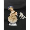 Image 1 : Antique Ceramic Painted Lamp Doll, Made in Japan