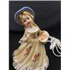 Image 2 : Antique Ceramic Painted Lamp Doll, Made in Japan