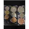 Image 2 : British Coin Lot , Uncirculated 9 UK- 1953 Coins, Feb 1973 UK Change to Decimal Coins- 5 New Coins