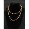 Image 2 : Gold Necklace and Pearl Drop Earrings