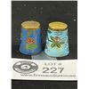 Image 2 : Lovely Enamel Nature Themed Thimble, Signed