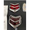 Image 2 : Pair of 1940 Ford Passenget Car Tail Lamp Covers