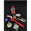 Image 1 : Vintage Collectibles- Nabob Scoop, Knife, Bottles, Mini Tools Etc.