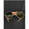 Image 2 : Antique Driving Glasses w/ Green Lenses and Case