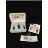 Image 1 : Vintage Hematite Earrings & 'Glacier Pearle' Set