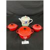 Image 1 : Lot of 3 Forum Oven to TableDishes Plus Teapot