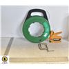 GREENLEE STEEL FISH TAPE W/ SQUARE, C-CLAMP &