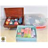 Image 1 : 3 BOXES OF ASSORTED CRAFT SUPPLIES