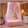 NEW PRINCESS STYLE ROUND HOOP BED NETTING, PINK