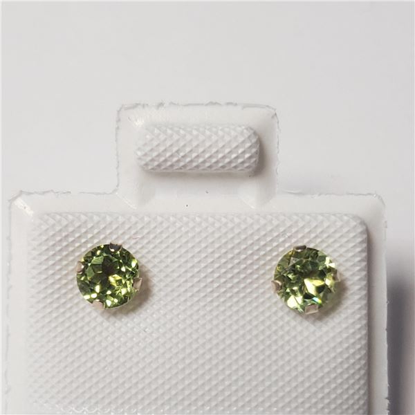 BZ784-40 10K YELLOW GOLD PERIDOT EARRINGS