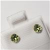 Image 2 : BZ784-40 10K YELLOW GOLD PERIDOT EARRINGS