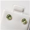 Image 3 : BZ784-40 10K YELLOW GOLD PERIDOT EARRINGS