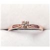 Image 1 : BZ784-42 10K ROSE GOLD DIAMOND (0.2CT,I1,G) RING