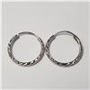 Image 1 : BZ784-6 SILVER HOOP APX 23MM EARRINGS