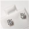 Image 2 : BZ784-35 14K WHITE GOLD DIAMOND EARRINGS