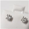 Image 3 : BZ784-35 14K WHITE GOLD DIAMOND EARRINGS