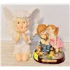 Image 1 : ADELINE COLLECTION STATUE + 8" ANGEL FIGURINE