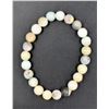 Image 1 : #98-NATURAL AMAZONITE BEAD BRACELET 8MM/7.5"