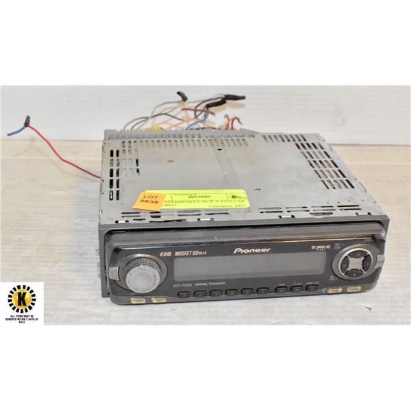 PIONEERMOSFET 50 W X 4 CD CAR STEREO