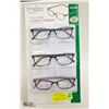 Image 1 : FOSTER GRANT LADIES READING GLASSES 3 PACK +2.00